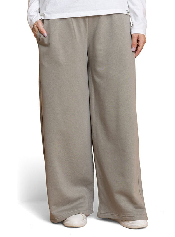 Silver Grey Melton Wide Leg (W) - Khotwh